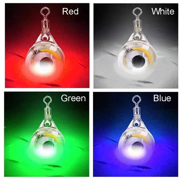 ไฟตกปลา LED รูปตาปลา ไฟใต้น้ำ สีขาว แดง น้ำเงิน เขียว