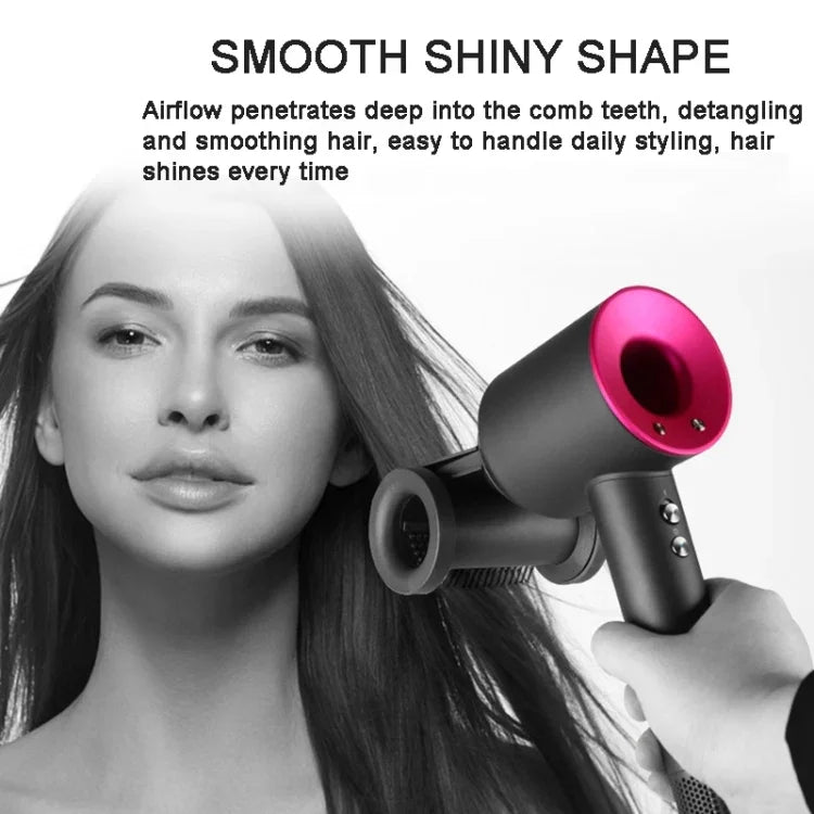 สำหรับหัวเป่าผม Dyson หัวต่อเรียบลื่นสำหรับจัดทรงผมลอย, สีชมพูแดงเรียบลื่น