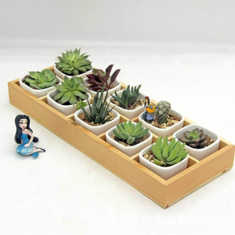 กล่องเก็บไม้ตกแต่งสวนภูมิทัศน์สำหรับต้นไม้ล้มลุก, 10 ช่อง