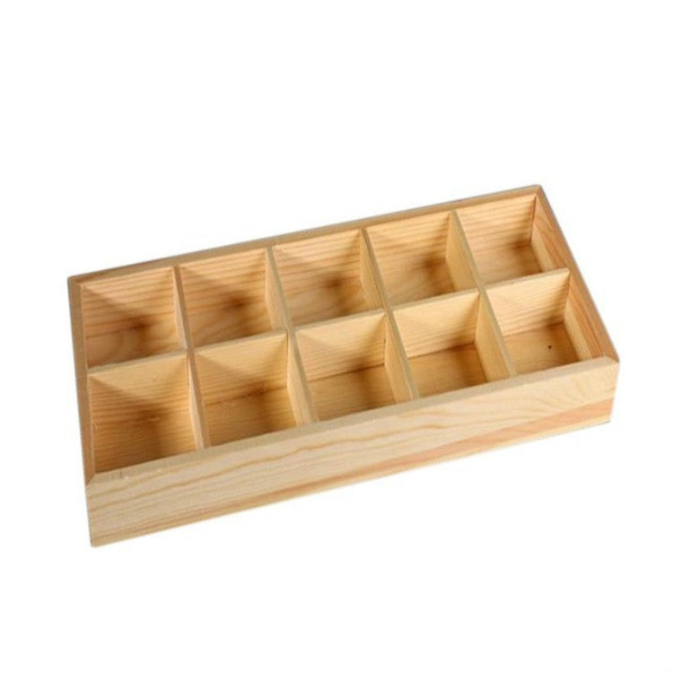กล่องเก็บไม้ตกแต่งสวนภูมิทัศน์สำหรับต้นไม้ล้มลุก, 10 ช่อง