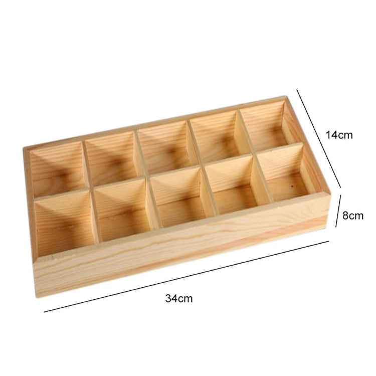 กล่องเก็บไม้ตกแต่งสวนภูมิทัศน์สำหรับต้นไม้ล้มลุก, 10 ช่อง