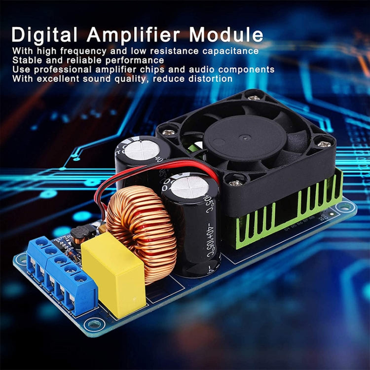 บอร์ดแอมพลิฟายเออร์ดิจิทัล HIFI คลาส D กำลังสูง 500W IRS2092S
