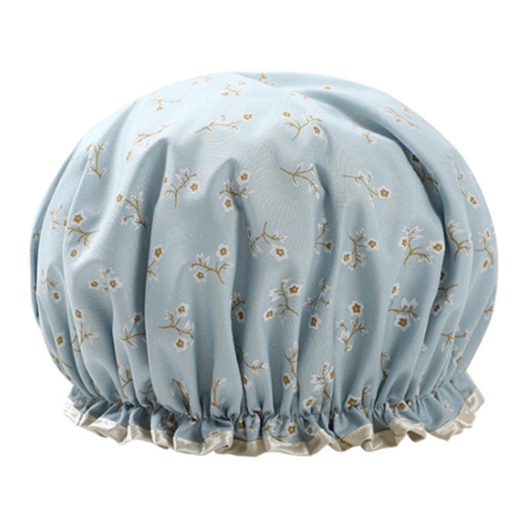 Thick Waterproof Bath Hat Double Layer Shower Hair Cover Women Supplies Shower Caps, Size:28cm