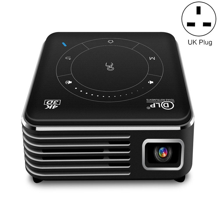 P11 โปรเจคเตอร์ DLP มินิ 3D ความละเอียด 4K HD 4G + 32G สมาร์ท ไมโคร โปรเจคเตอร์สะดวก ปลั๊ก UK, ปลั๊ก AU