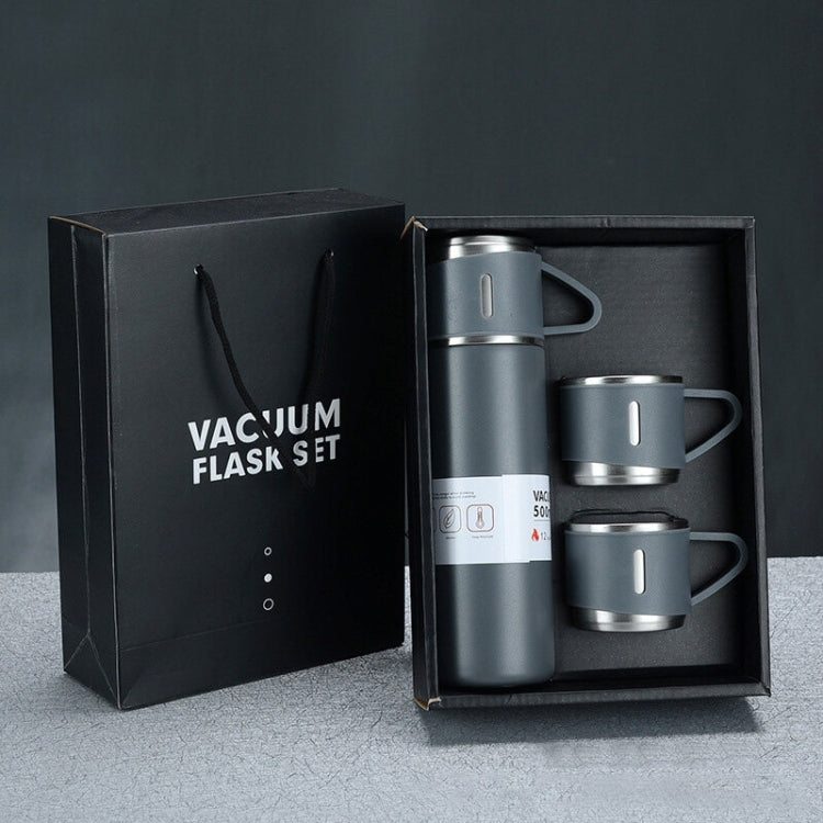 แก้วเก็บความร้อนสแตนเลส 304 ขนาด 500ml แบบพกพาสำหรับธุรกิจ ชุดกล่องของขวัญ