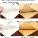 PU Maple Retro Straps Handbook Loose-leaf Notebook, A7, A6, A5