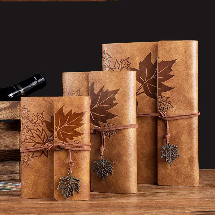 PU Maple Retro Straps Handbook Loose-leaf Notebook, A7, A6, A5
