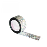ริบบิ้นไล่นกสะท้อนแสงสองด้าน เครื่องมือไล่นกในสวน ขนาด 2.4 x 100 ม., 4.8 x 50 ม., 4.8 x 80 ม., 4.8 x 110 ม.