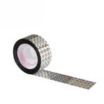 ริบบิ้นไล่นกสะท้อนแสงสองด้าน เครื่องมือไล่นกในสวน ขนาด 2.4 x 100 ม., 4.8 x 50 ม., 4.8 x 80 ม., 4.8 x 110 ม.