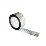 ริบบิ้นไล่นกสะท้อนแสงสองด้าน เครื่องมือไล่นกในสวน ขนาด 2.4 x 100 ม., 4.8 x 50 ม., 4.8 x 80 ม., 4.8 x 110 ม.