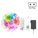 ชุดไฟ LED RGB กันน้ำ 5050 พร้อมรีโมท 24 ปุ่ม ควบคุมเสียงเพลงอัจฉริยะ Bluetooth, 5M 150 ดวง, 5M 300 ดวง, 10M 300 ดวง, 10M 600 ดวง, 15M 450 ดวง, 20M 360 ดวง, 30M 540 ดวง