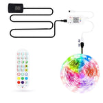 ชุดไฟ LED RGB กันน้ำ 5050 พร้อมรีโมท 24 ปุ่ม ควบคุมเสียงเพลงอัจฉริยะ Bluetooth, 5M 150 ดวง, 5M 300 ดวง, 10M 300 ดวง, 10M 600 ดวง, 15M 450 ดวง, 20M 360 ดวง, 30M 540 ดวง