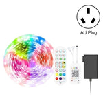ชุดไฟ LED RGB กันน้ำ 5050 พร้อมรีโมท 24 ปุ่ม ควบคุมเสียงเพลงอัจฉริยะ Bluetooth, 5M 150 ดวง, 5M 300 ดวง, 10M 300 ดวง, 10M 600 ดวง, 15M 450 ดวง, 20M 360 ดวง, 30M 540 ดวง