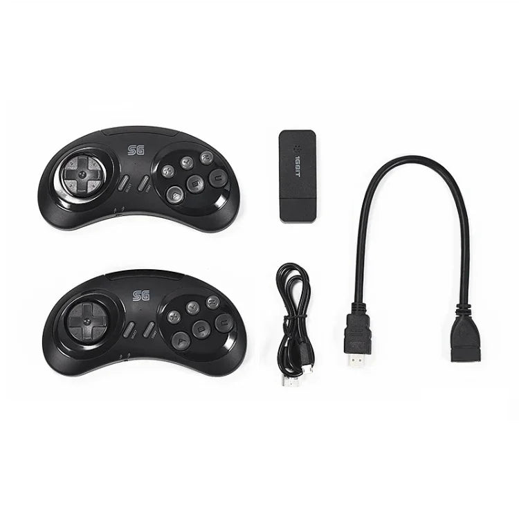 เครื่องเล่นเกมมินิทีวีไร้สายแบบคู่ HDMI, Y2 SG Sega (900 เกม)