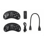 เครื่องเล่นเกมมินิทีวีไร้สายแบบคู่ HDMI, Y2 SG Sega (900 เกม)