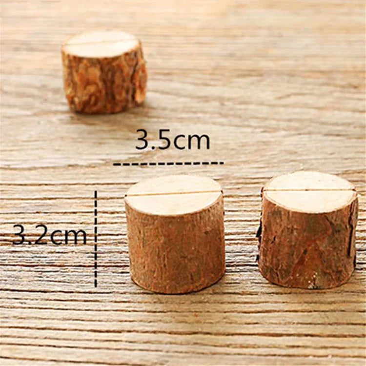 ที่หนีบโน้ตรูปตอไม้ 10 ชิ้น คลิปถ่ายรูปตกแต่งบ้าน DIY ของตกแต่ง