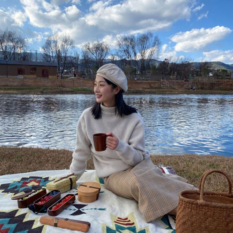 Wood Environmental Protection Tableware Portable Lunch Box Bento Box, Single Layer, Double Layer
