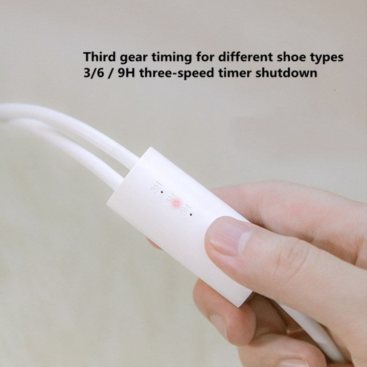 เครื่องเป่ารองเท้า SOTHING 220V กำจัดกลิ่น ฆ่าเชื้อ แห้งเร็ว เครื่องเป่ารองเท้าหน้าหนาว เครื่องทำความร้อนรองเท้า ปลั๊ก CN รุ่นปกติ ควบคุมด้วยสายพร้อมตั้งเวลา