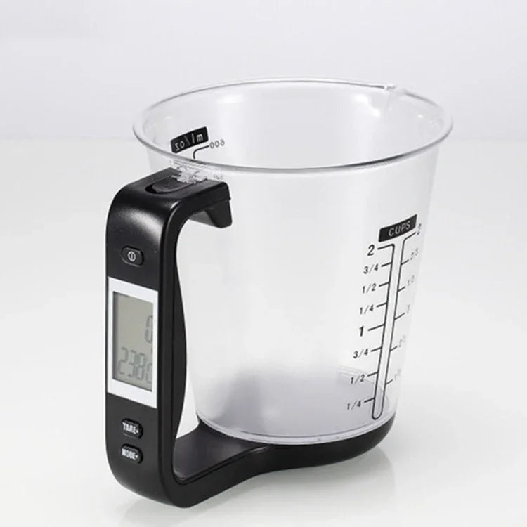 1000g / 1g Kitchen Electronic Scales Electronic Measuring Cup Baking DIY Measuring Tool, Red, Black