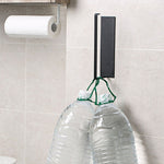 Punch-free Wall-mounted Bathroom Kitchen Roll Holder Towel Rack