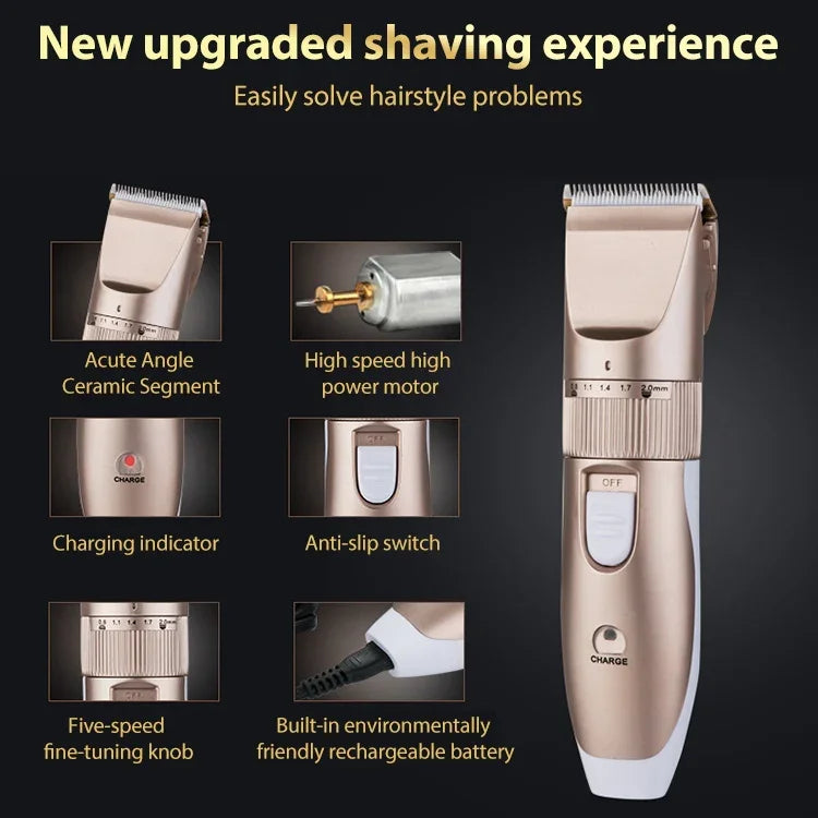 JIANDA X1 เครื่องตัดผมไฟฟ้า ชาร์จไฟได้ สำหรับผู้ใหญ่และเด็ก ปลั๊กและเล่นได้ทันที