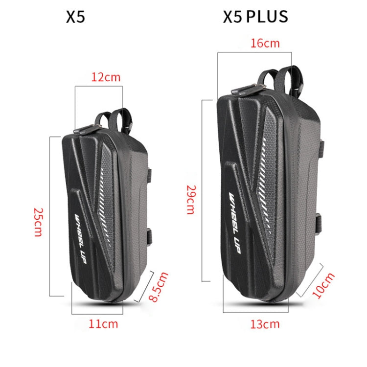 กระเป๋าหน้ารถจักรยานสมดุล WHEEL UP X5 EVA แบบแข็ง สำหรับสกูตเตอร์ไฟฟ้า จักรยาน พร้อมหูจับพับได้ รุ่น X5-2L, X5-PLUS-3L