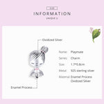 เครื่องประดับสร้อยข้อมือลูกปัด DIY รูปเด็กผู้หญิงเงินสเตอร์ลิง S925
