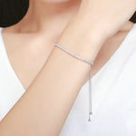 สร้อยข้อมือเงินสเตอร์ลิง S925 ปรับขนาดได้ สำหรับผู้หญิง รุ่น SCB029