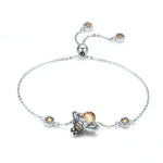 สร้อยข้อมือผู้หญิง Little Bee เงินสเตอร์ลิง S925 ประดับเพชรซีกอน