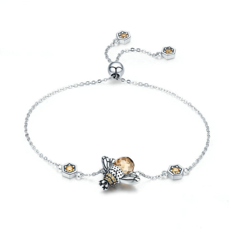 สร้อยข้อมือผู้หญิง Little Bee เงินสเตอร์ลิง S925 ประดับเพชรซีกอน