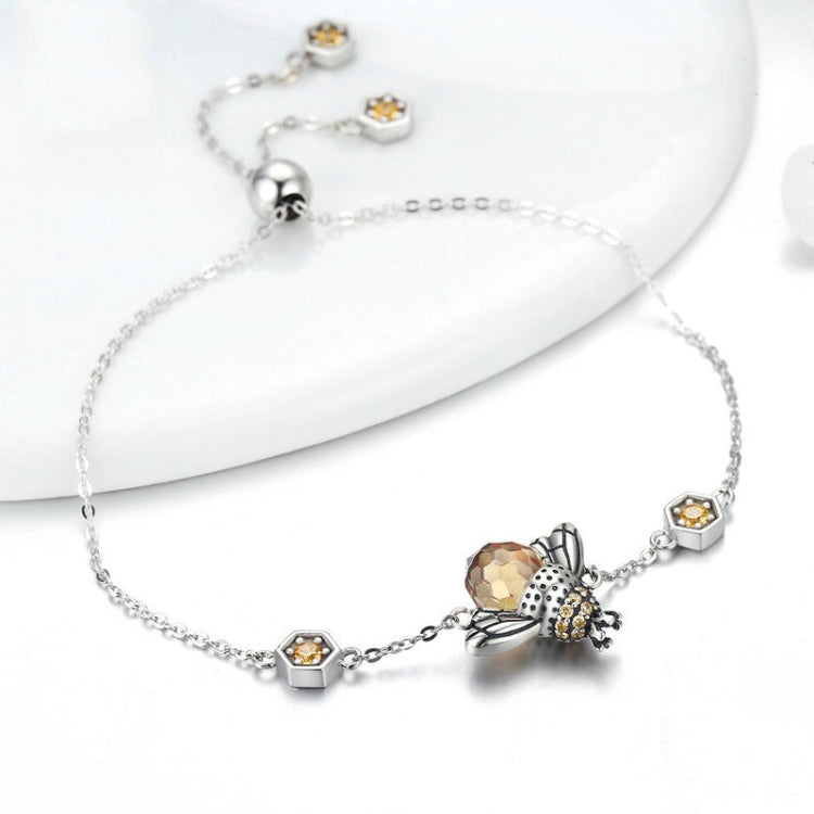 สร้อยข้อมือผู้หญิง Little Bee เงินสเตอร์ลิง S925 ประดับเพชรซีกอน