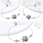 สร้อยข้อมือผู้หญิง Little Bee เงินสเตอร์ลิง S925 ประดับเพชรซีกอน