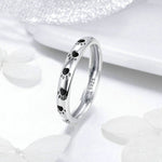 Pet Footprint Ring S925 Sterling Silver Oil Drop Ring, 5, 6, 7, 8, 9