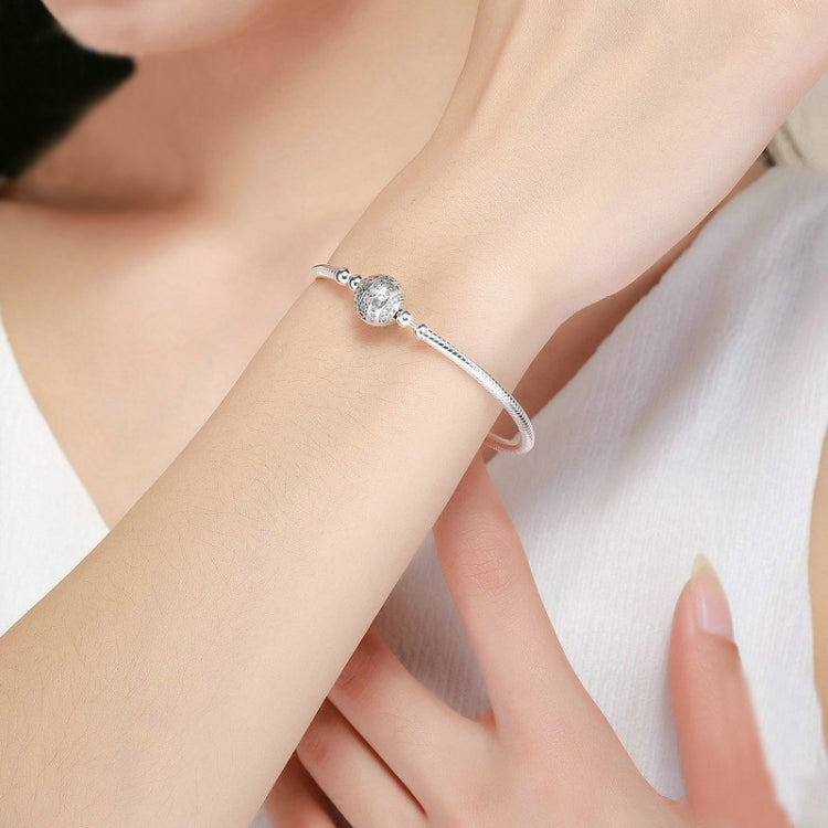 สร้อยข้อมือเงินสเตอร์ลิง S925 ชีวิตประณีต ฝังอัญมณี, 17 ซม., 18 ซม., 19 ซม., 20 ซม.