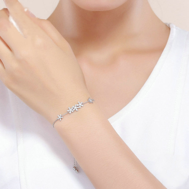 สร้อยข้อมือเงินสเตอร์ลิง S925 ลายเดซี่, SCB084
