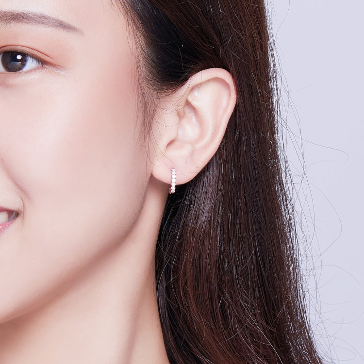 เครื่องประดับเงินสเตอร์ลิง S925 ต่างหูฝังซิทริน