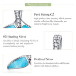 จี้สร้อยคอเงินสเตอร์ลิง S925 รูปหางปลาทะเล อุปกรณ์เสริม DIY, SCC1067
