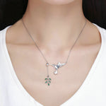 สร้อยคอเงินสเตอร์ลิง S925 Hummingbird Greetings สร้อยคอซิริโคนา SCN217