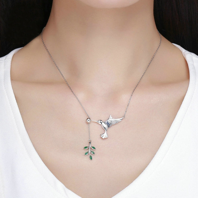สร้อยคอเงินสเตอร์ลิง S925 Hummingbird Greetings สร้อยคอซิริโคนา SCN217
