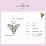 ลูกปัดเงินสเตอร์ลิง S925 DIY สร้อยข้อมือผึ้ง เครื่องประดับลูกปัด SCC1194