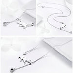 สร้อยคอแมวเหมียวน่ารักเงินสเตอร์ลิง S925 พร้อมซิอร์คอน, SCN232