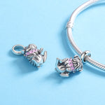 สร้อยข้อมือลูกปัดชาร์มบูลด็อกเงินสเตอร์ลิง S925, SCC552