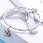 สร้อยข้อมือลูกปัดชาร์มบูลด็อกเงินสเตอร์ลิง S925, SCC552