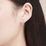 ต่างหูซิทรินเงินสเตอร์ลิง เรียบง่าย มีเสน่ห์ ต่างหู S925, เงิน, ทอง