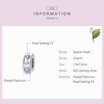 อุปกรณ์สร้อยข้อมือลูกปัดซิริคอนเงินสเตอร์ลิง S925