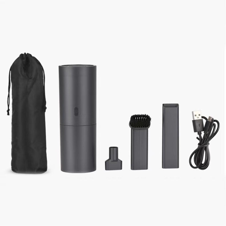 Creative Mini Handheld Portable Vacuum Cleaner USB Charging High Power Household Vacuum Cleaner, Space Gray, Pure White