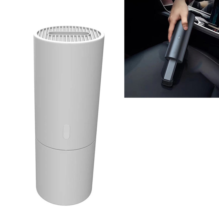 Creative Mini Handheld Portable Vacuum Cleaner USB Charging High Power Household Vacuum Cleaner, Space Gray, Pure White