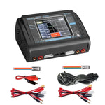 เครื่องชาร์จแบตเตอรี่ลิเธียมสำหรับเครื่องบินโมเดล HTRC T240 Touch Balance ของเล่นรถบังคับ B6, ปลั๊ก EU, ปลั๊ก US