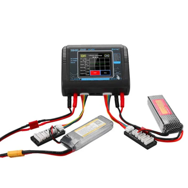 เครื่องชาร์จแบตเตอรี่ลิเธียมสำหรับเครื่องบินโมเดล HTRC T240 Touch Balance ของเล่นรถบังคับ B6, ปลั๊ก EU, ปลั๊ก US