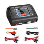เครื่องชาร์จแบตเตอรี่ลิเธียมสำหรับเครื่องบินโมเดล HTRC T240 Touch Balance ของเล่นรถบังคับ B6, ปลั๊ก EU, ปลั๊ก US